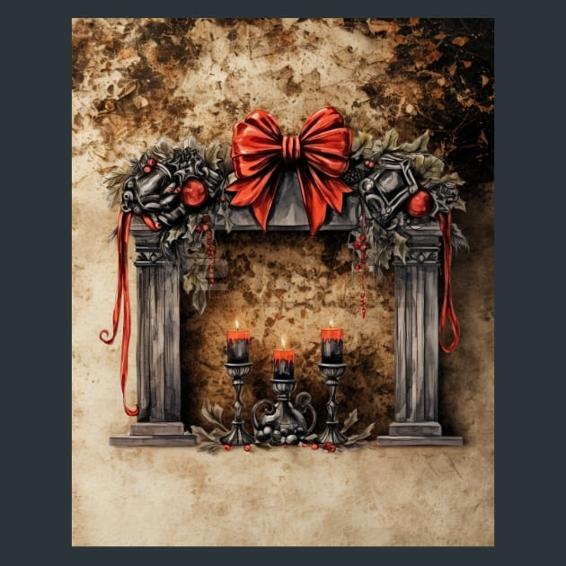 Gothic Christmas Metal Prints, Posters And – Metal Print &amp; Mouse Pad | ChromaLuxe | Made in Iowa USA