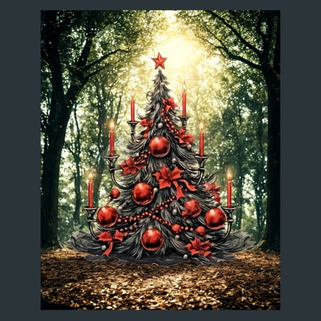 Gothic Christmas 20 Metal Wall Art and Desktop Mouse Pad by X2Metal