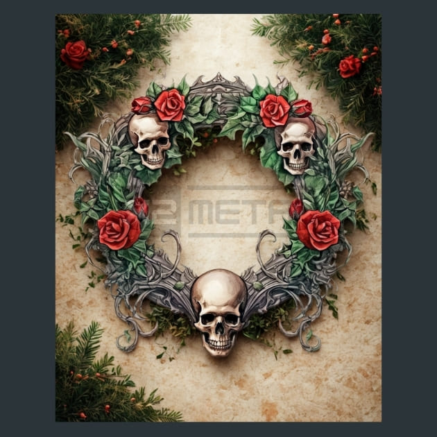 Gothic Christmas Metal Prints, Posters And – Metal Print &amp; Mouse Pad | ChromaLuxe | Made in Iowa USA