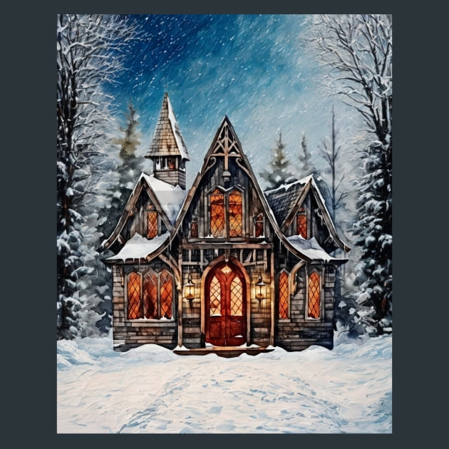 Gothic Christmas 4 Metal Wall Art and Desktop Mouse Pad by X2Metal
