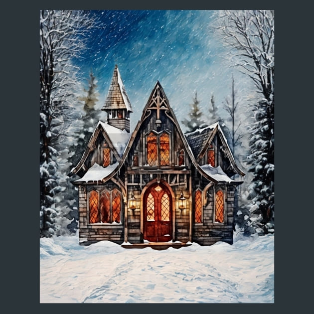 Gothic Christmas 4 Metal Wall Art and Desktop Mouse Pad by X2Metal