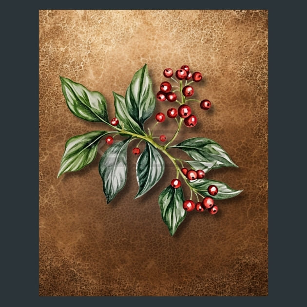 Gothic Christmas 5 Metal Wall Art and Desktop Mouse Pad by X2Metal