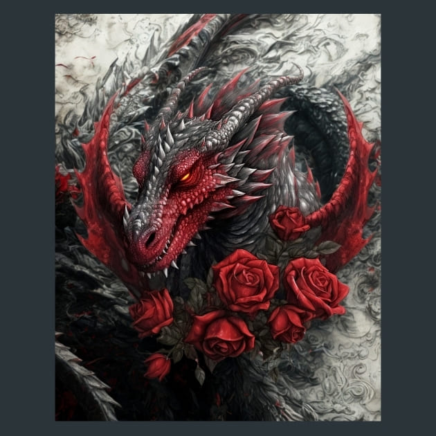Gothic Dragon 12 Metal Wall Art and Desktop Mouse Pad by X2Metal