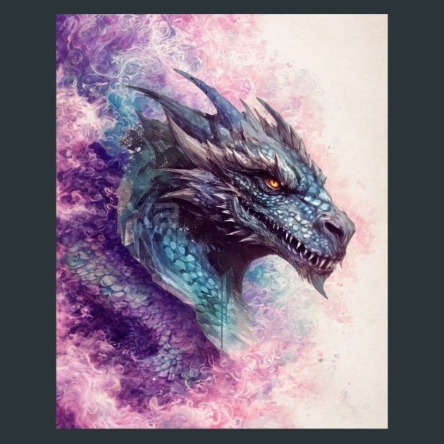 Gothic Dragon 14 Metal Wall Art and Desktop Mouse Pad by X2Metal
