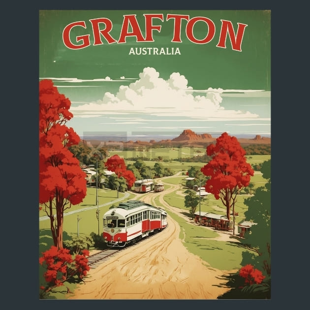 Grafton Australia Metal Wall Art and Desktop Mouse Pad by X2Metal