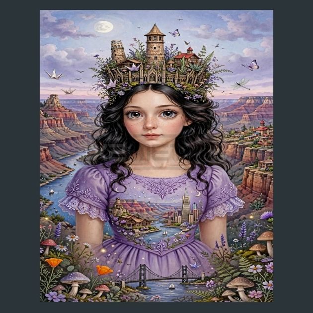 Grand-Canyon-National-Park-Crown-Dress-metal-print