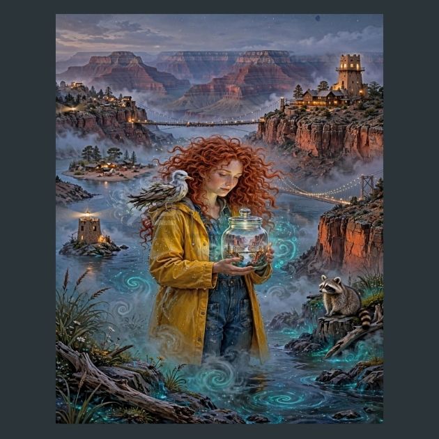 Grand-Canyon-National-Park-Keeper-of-Fog-metal-print