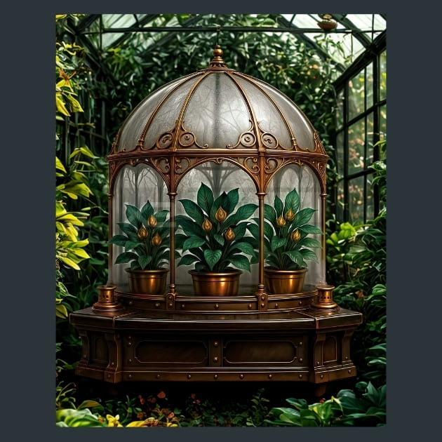 Greenhouse-Steampunk_metal_prints_posters_mouse_pads