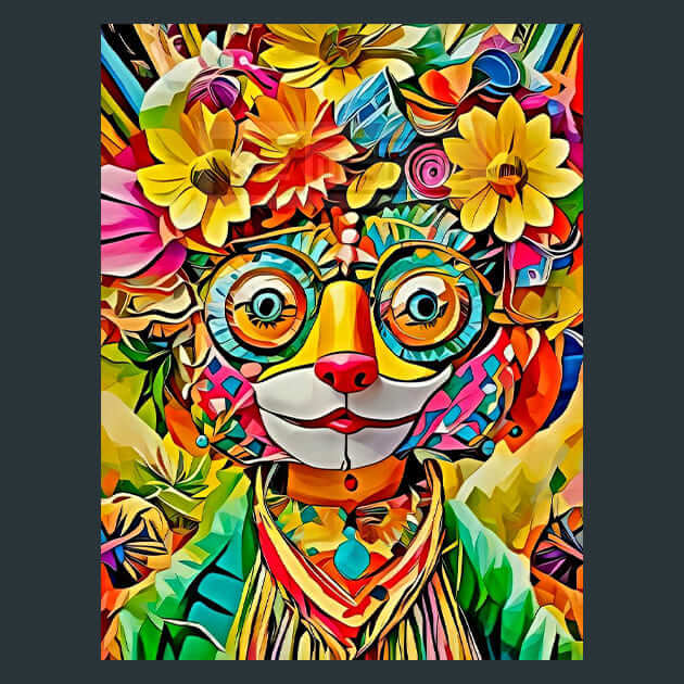 Grinny Bloom Metal Wall Art and Desktop Mouse Pad by X2Metal