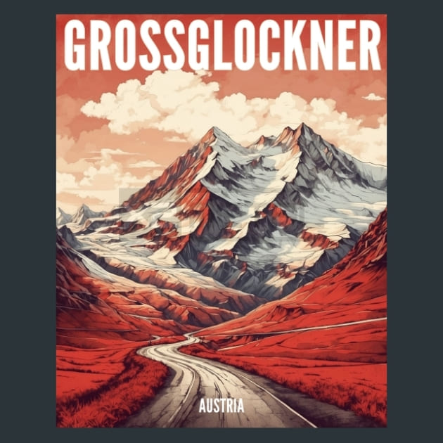 Grossglockner Alpine Road Austria 2 Metal Wall Art and Desktop Mouse Pad by X2Metal