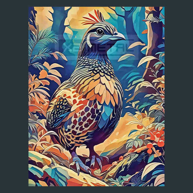 Grouse Prairie Scene Metal Wall Art and Desktop Mouse Pad by X2Metal