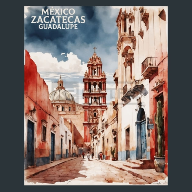 Guadalupe Zacatecas Mexico Metal Prints Posters and Mouse Pads