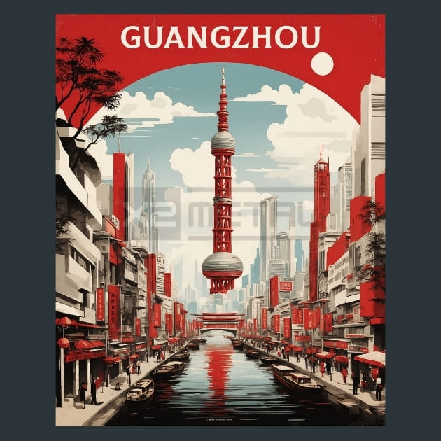 Guangzhou China Metal Wall Art and Desktop Mouse Pad by X2Metal