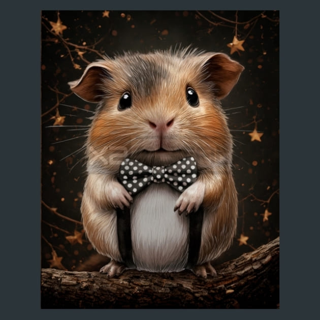 Guinea Pigs 41 Metal Wall Art and Desktop Mouse Pad by X2Metal
