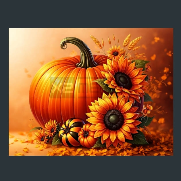 Halloween Pumpkin 41 Metal Wall Art and Desktop Mouse Pad by X2Metal