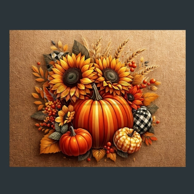 Halloween Pumpkin 44 Metal Wall Art and Desktop Mouse Pad by X2Metal