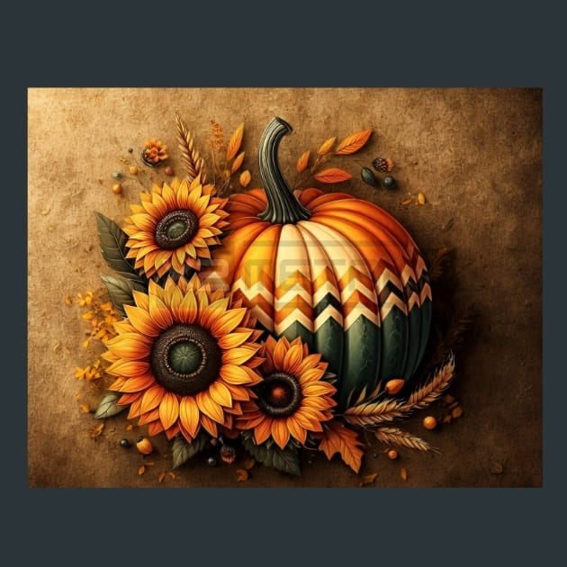 Halloween Pumpkin 45 Metal Wall Art and Desktop Mouse Pad by X2Metal