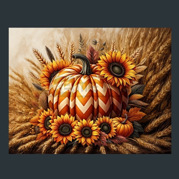 Halloween Pumpkin 50 Metal Wall Art and Desktop Mouse Pad by X2Metal
