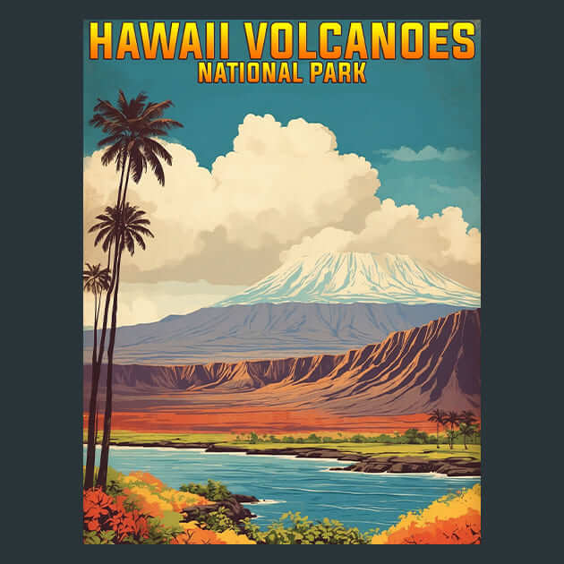 Hawaii Volcanoes Metal Wall Art and Desktop Mouse Pad by X2Metal