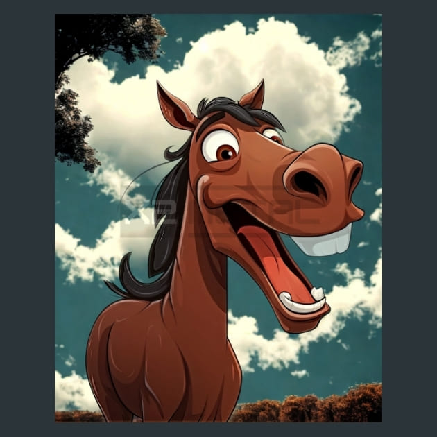 Hee Haw Horses 4 – Metal Print &amp; Mouse Pad | ChromaLuxe | Made in Iowa USA