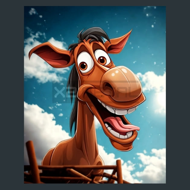 Hee Haw Horses 9 – Metal Print &amp; Mouse Pad | ChromaLuxe | Made in Iowa USA