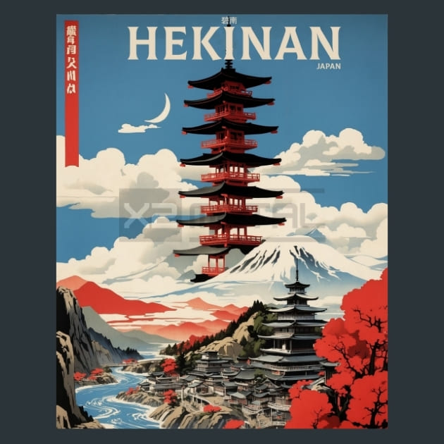 Hekinan Japan Metal Wall Art and Desktop Mouse Pad by X2Metal