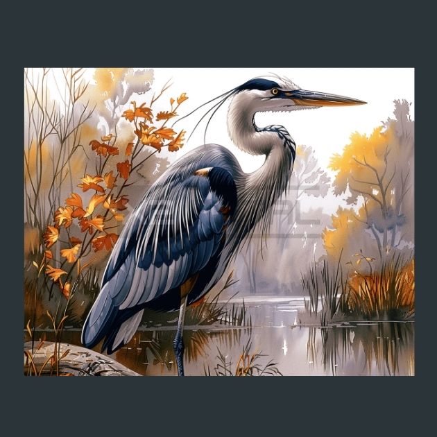 Heron-Bird-Grace-21-Metal-Prints
