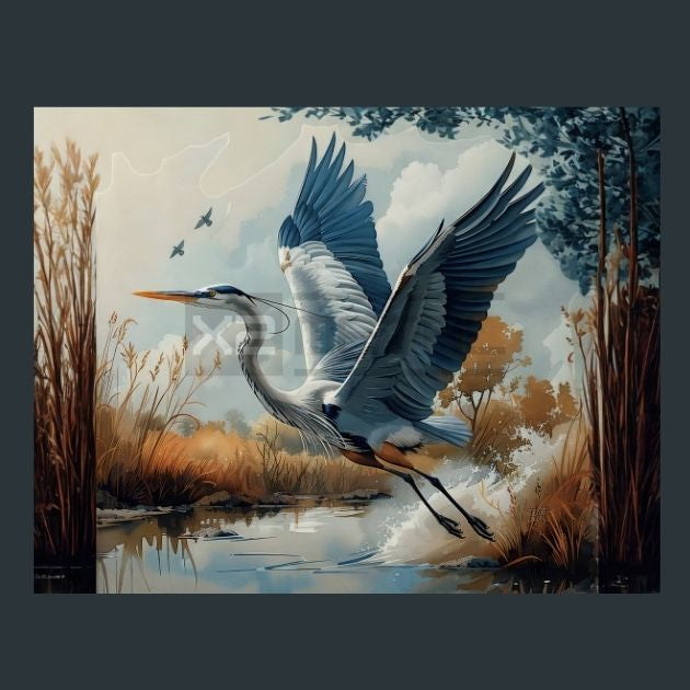 Heron-Bird-Grace-23-Metal-Prints