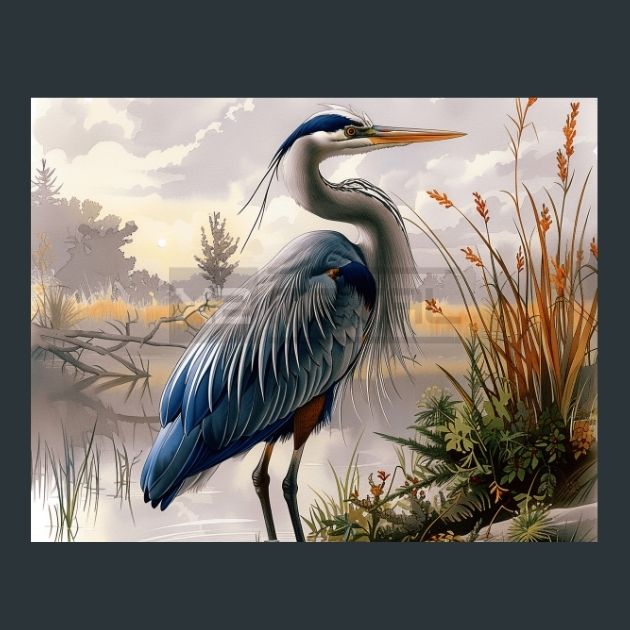 Heron-Bird-Grace-27-Metal-Prints