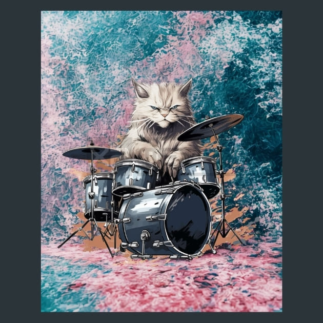 Hidden Rustle Cat Metal Wall Art and Desktop Mouse Pad by X2Metal