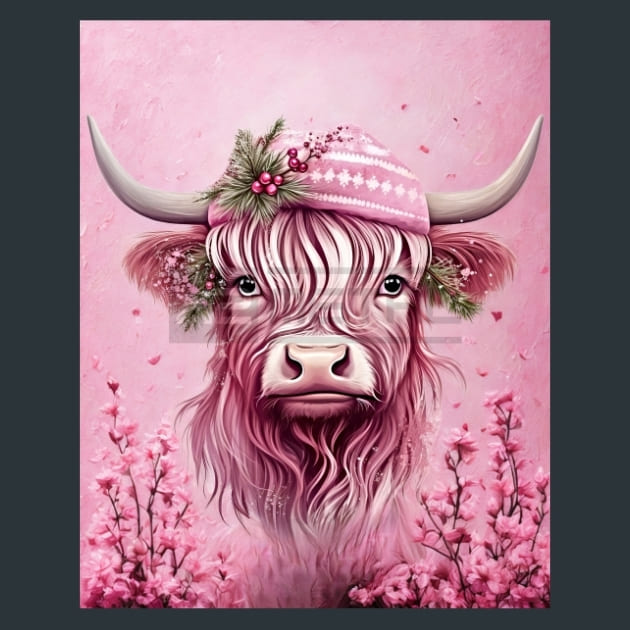 Highland Cow 26 Metal Wall Art and Desktop Mouse Pad by X2Metal