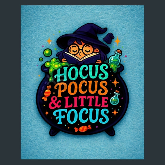 Hocus Pocus and Little Focus Metal Wall Art and Desktop Mouse Pad by X2Metal