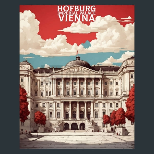 Hofburg Imperial Palace Austria 2 Metal Wall Art and Desktop Mouse Pad by X2Metal