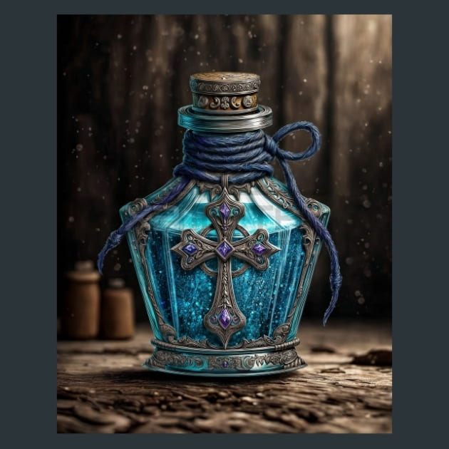 Holy-Water-Vial-metal-prints-posters-mouse-pads