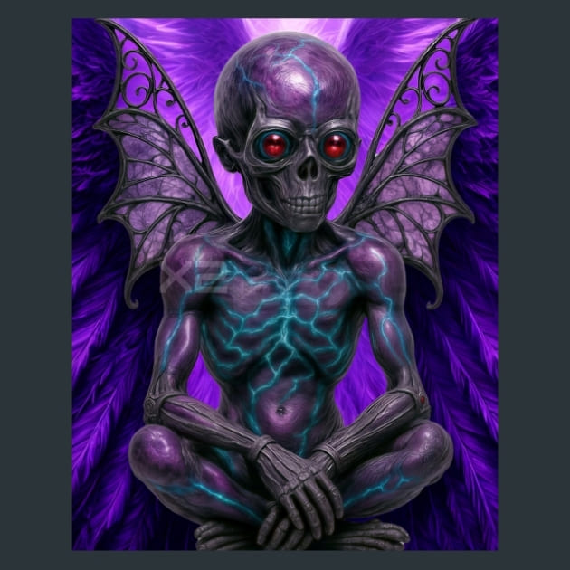 Homunculus-Gothic Alchemy Metal Wall Art and Desktop Mouse Pad by X2Metal