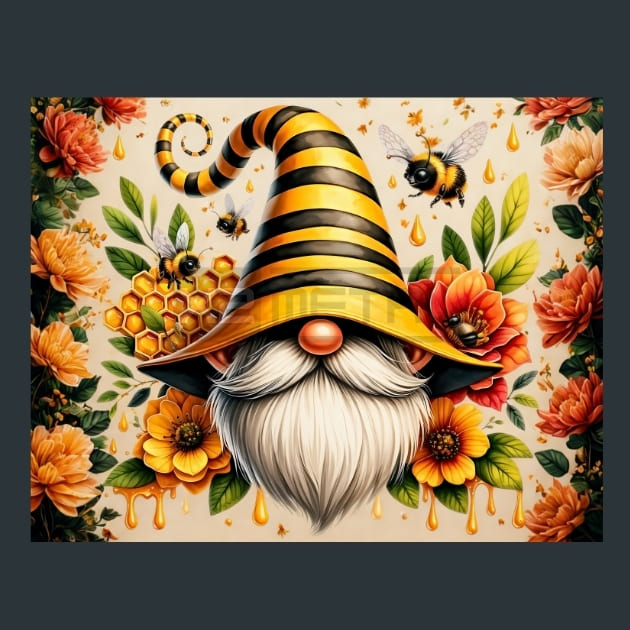 Honey_Bee_Gnomes_07_metal_prints_posters_mouse_pads