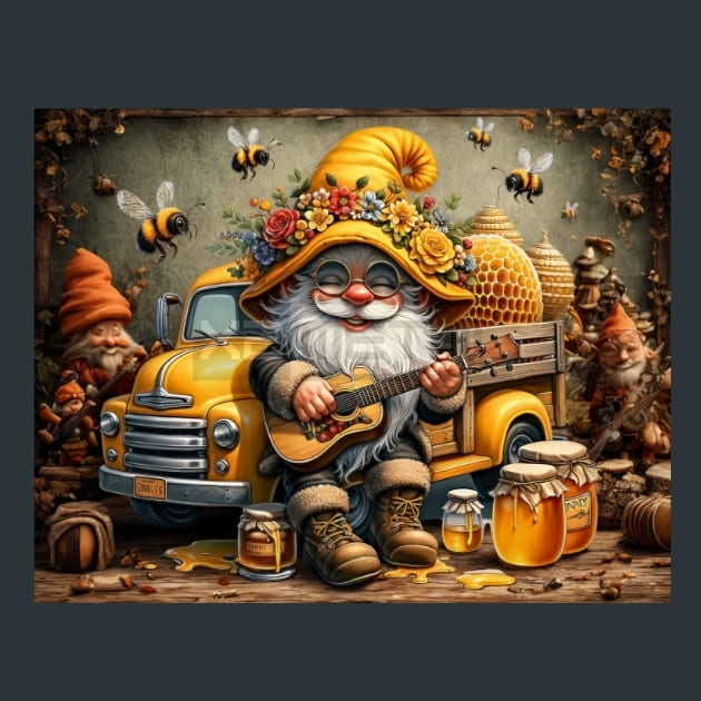 Honey_Bee_Gnomes_08_metal_prints_posters_mouse_pads