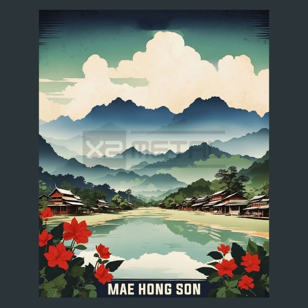 Hong Son 2 Thailand Metal Prints Posters and Mouse Pads
