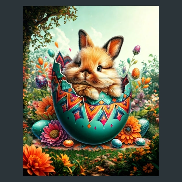 Easter Egg Joy 1 Metal Wall Art and Desktop Mouse Pad by X2Metal
