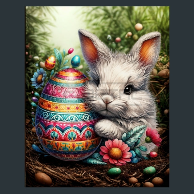 Easter Egg Joy 10 Metal Wall Art and Desktop Mouse Pad by X2Metal