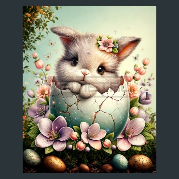 Easter Egg Joy 3 Metal Wall Art and Desktop Mouse Pad by X2Metal