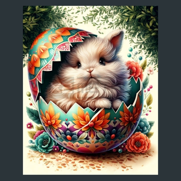 Easter Egg Joy 6 Metal Wall Art and Desktop Mouse Pad by X2Metal