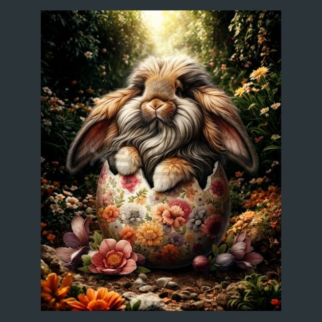 Easter Egg Joy 7 Metal Wall Art and Desktop Mouse Pad by X2Metal