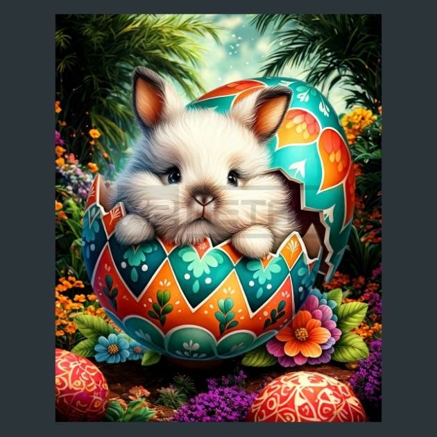 Easter Egg Joy 8 Metal Wall Art and Desktop Mouse Pad by X2Metal