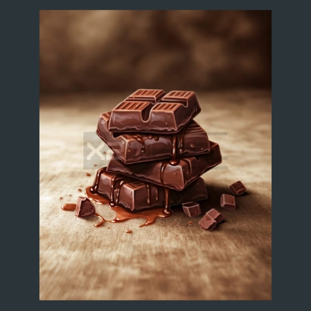Hot Chocolate 1 Metal Wall Art and Desktop Mouse Pad by X2Metal