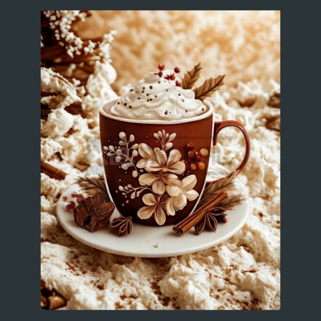 Hot Chocolate 22 Metal Wall Art and Desktop Mouse Pad by X2Metal
