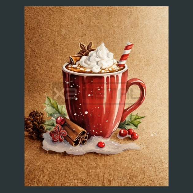 Hot Chocolate 29 Metal Wall Art and Desktop Mouse Pad by X2Metal
