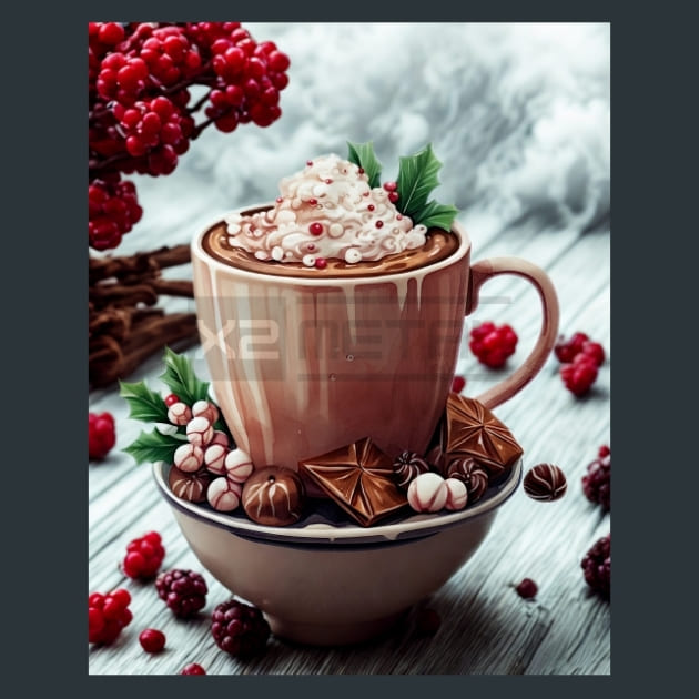 Hot Chocolate 32 Metal Wall Art and Desktop Mouse Pad by X2Metal