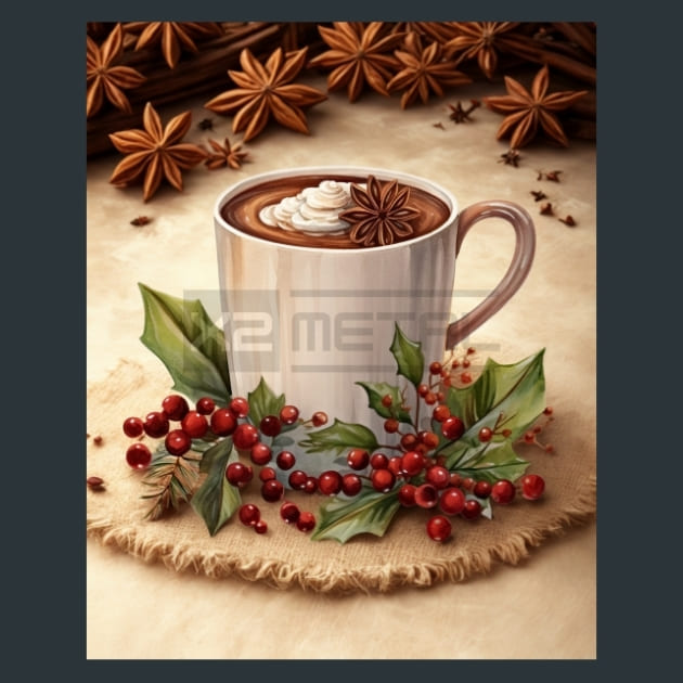 Hot Chocolate 38 Metal Wall Art and Desktop Mouse Pad by X2Metal