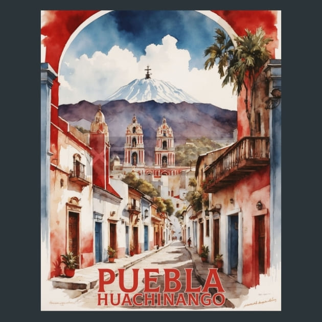 Huauchinango Puebla Mexico Metal Prints Posters and Mouse Pads